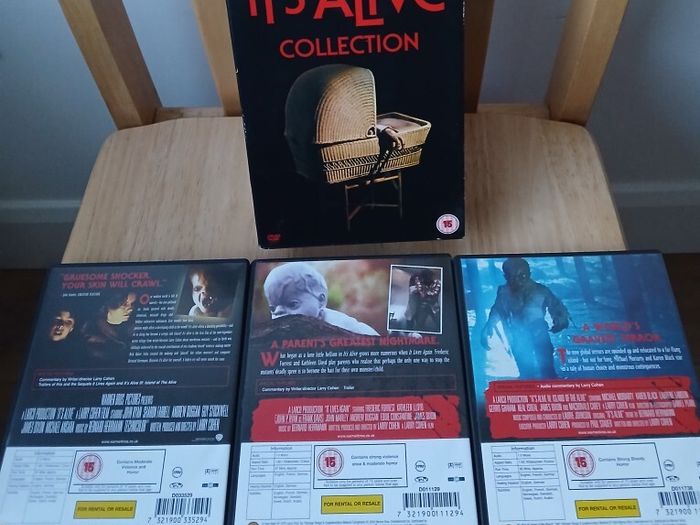 It's Alive Collection DVD Box Set Larry Cohen 3 Films It Lives Again Island of the Alive