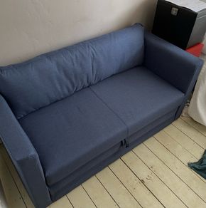 Compact Blue Sofa Bed