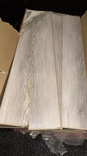 Herringbone seatle grey wood flooring