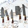 Set Knives 5 pieces Handmade Damascus Image 5