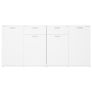 Sideboard White 160x36x75 cm Chipboard Image 5