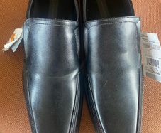 Black M&S Slip On Shoes. New