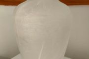 Large Italian glass amphora vase