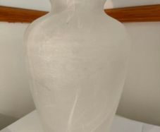 Large Italian glass amphora vase