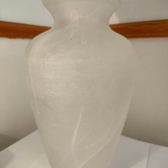 Large Italian glass amphora vase