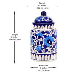 Handmade and Hand Painted Ceramic Jar | Warehouse Clearance | Massive Discount | Bargain price