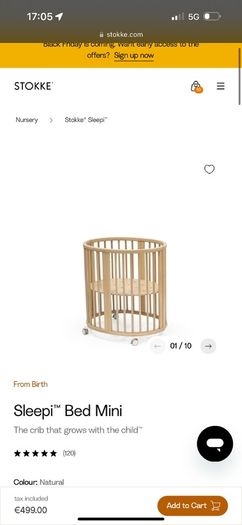 Stokke Crib Sleepi 3-in-1 Bed Bundle