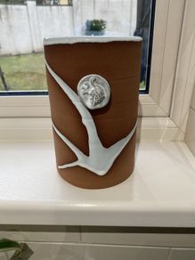 STEPHEN PEARCE pottery wine cooler/ vase