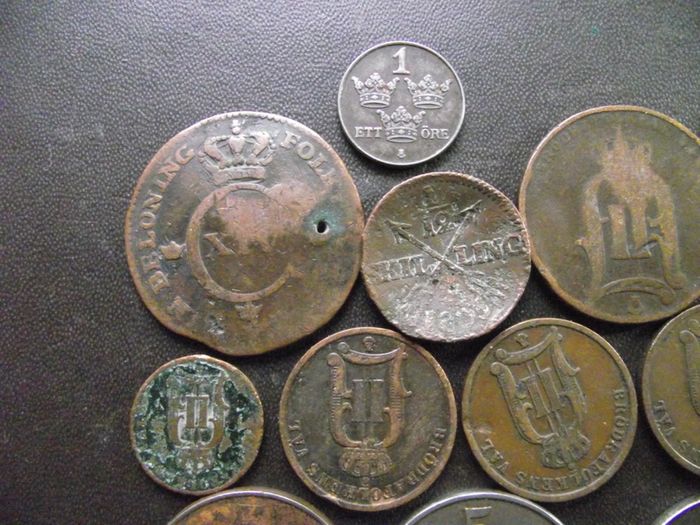 Lot Of Old Swedish Coins (1805-1993)#80