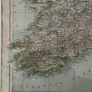 1898 Antique Map of Ireland - Framed Original Times Atlas Plate No. 23 Image 6