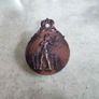 Greece vintage 1970's bronze paper clip Prince of the lilies Crete Image 2