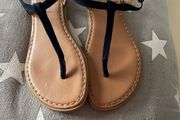 Navy flipflops