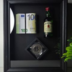 gift 3D money frame art decor