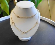 Vintage Sterling Silver 925 Gold Plated Women's Necklace