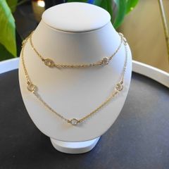 Vintage Sterling Silver 925 Gold Plated Women's Necklace