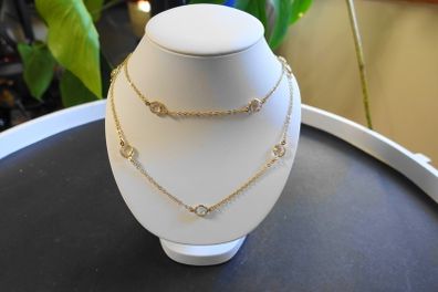 Vintage Sterling Silver 925 Gold Plated Women's Necklace