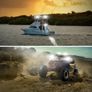 2pcs 17.78 cm LED Light Bar 60W 5500LM 6500K White Lighting Off Road Driving Auxiliary LED Image 3
