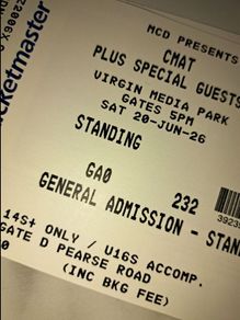Two standing Cmat tickets Cork