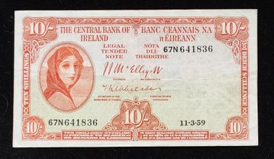 Ireland | 1959 | 10 Shillings | P.56d | 67 N 641836