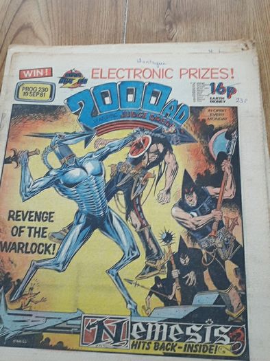 2000AD progs in the 200s.