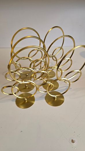 Gold retro ornaments with circles