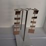 Gold Geometric Cascading Squares Earrings Image 6