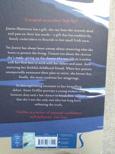 Listening still,Anne Griffin,Paperback book, fiction,Books