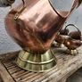 Vintage copper and brass coal helmet +2 Image 3