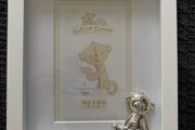 Button Corner My Christening Photo Frame