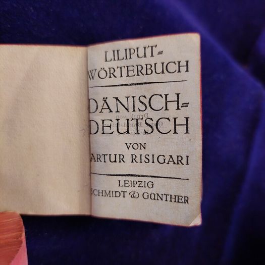 5 various miniature dictionaries