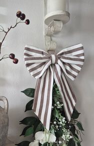 Striped Fabric Bow