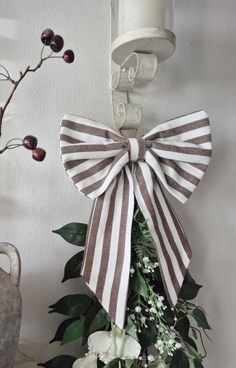 Striped Fabric Bow