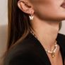 Butterfly Hoop Earrings Delicate Mother-of-Pearl Dangles Image 5