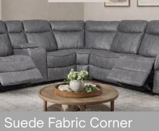 Bruno Corner Fabric Recliner Sofa