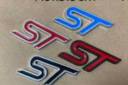 Ford ST Badge Metal Styling Red Blue Black ST Chrome Car Emblem Badge Auto Decal 3D Sticker Emblem for Ford Focus ST Mondeo