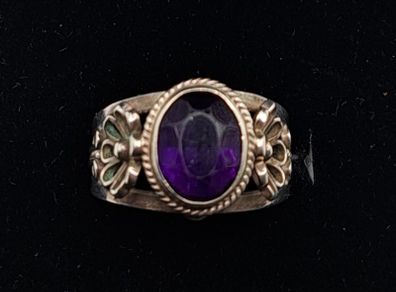 sterling silver amethyst ring