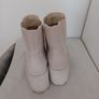 cream leather boots Image 2