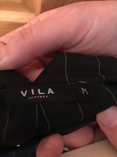 Ladies Vila Pinstripe Trousers Size M