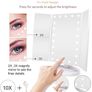 Makeup Mirror with LED Lights, 22 LED Lights Vanity Cosmetic with Touch Screen, Magnification Tri-Fold 2X 3X Magnifying Image 2