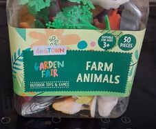toy animals in box