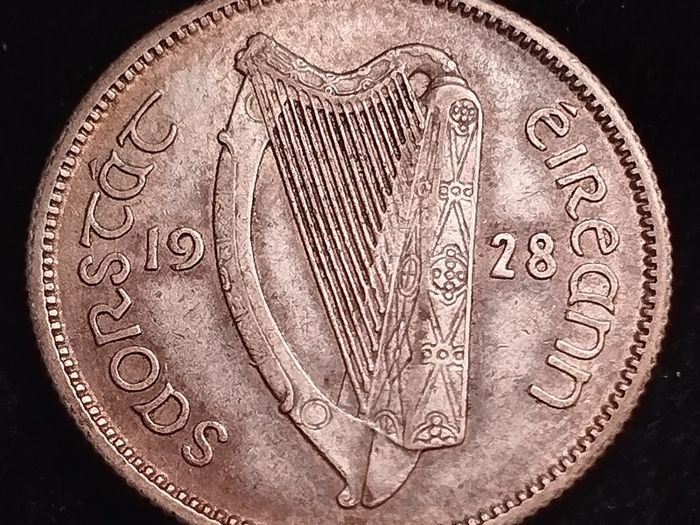 #709 - Ireland - 1928 - Shilling - Silver - KM.6