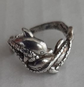 silver Dolphins ring