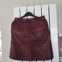Only brand faux leather skirt