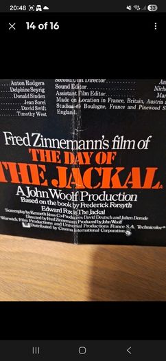 1973 The Day Of The Jackal Press Kit Material