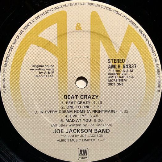 Joe Jackson  Beat Crazy