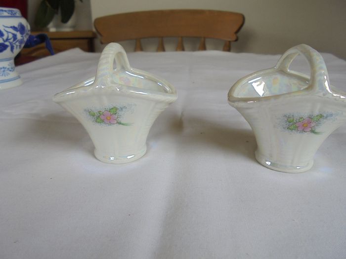 Porcelain Baskets x 2 for Sale