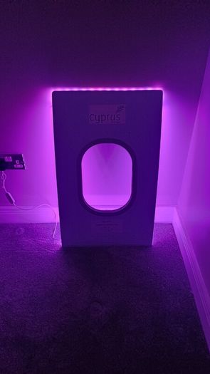 Authentic Airbus A319 Aircraft Window Panel LED lights Cyprus Airways | Reg 5B-DCX