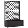 Garden Raised Bed with Trellis and Self Watering System Anthracite Image 4
