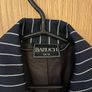 Vintage Navy Pinstripe Half Sleeve Double Breasted Blazer Image 7