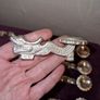 Collection of 11 Vintage Chinese Dragon chopstick and spoon holder Image 6